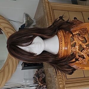 Hite Women Long Layered Mixcolor Hair Wig 24" Long